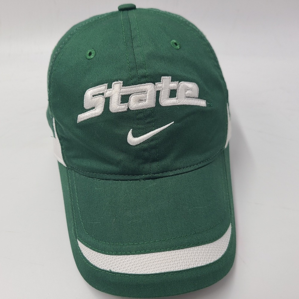 Women Michigan State Spartans Hat Cap‎ Nike Adjustable Center Swoosh Green NCAA